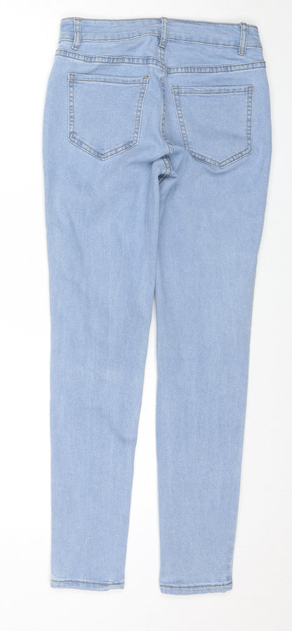 Womens UK Size XS Jeans Regular Fit Skinny Blue Jeans