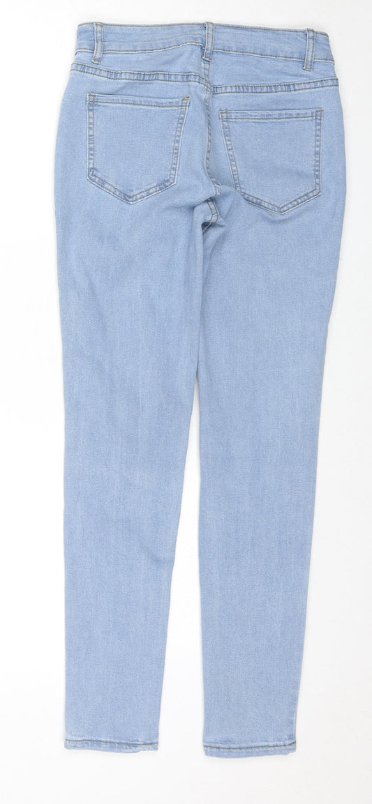 Womens UK Size XS Jeans Regular Fit Skinny Blue Jeans