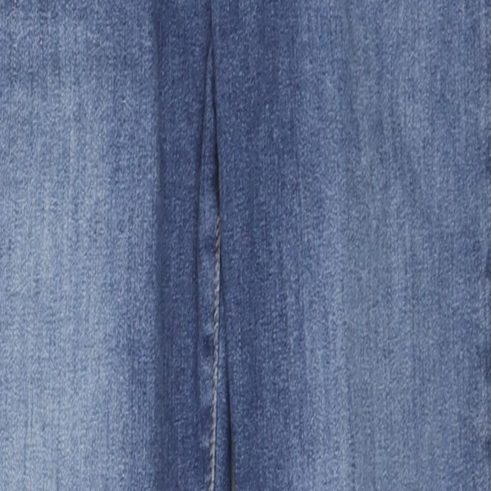 Never Denim Mens Blue Cotton Skinny Jeans Size S L28 in Regular Zip