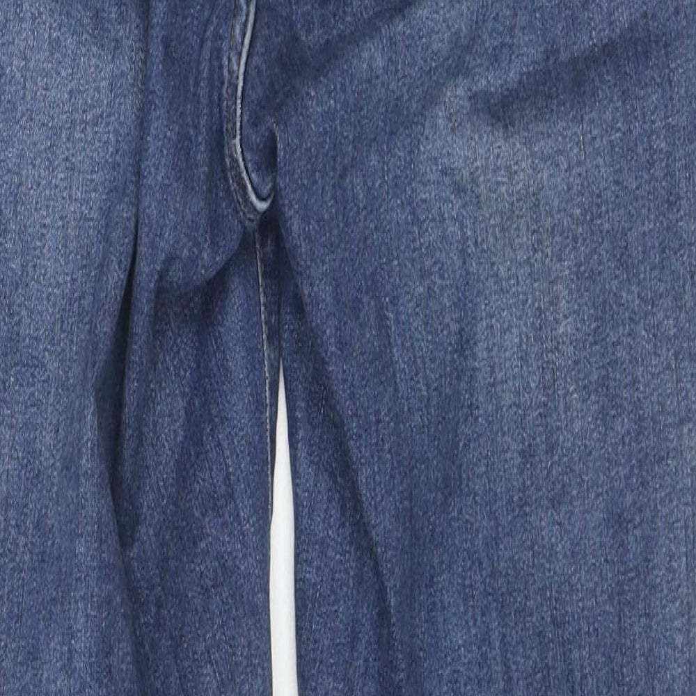 Never Denim Mens Blue Cotton Skinny Jeans Size S L28 in Regular Zip