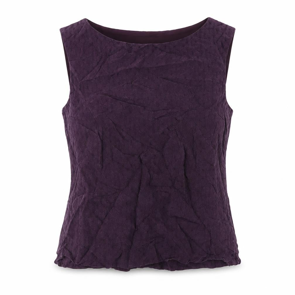 Womens UK Size 14 Liz Claiborne Purple Basic T-Shirt