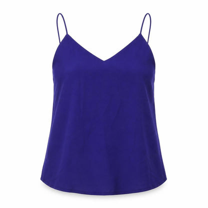 Zara Womens Blue Polyester Camisole Tank Size 14 V-Neck