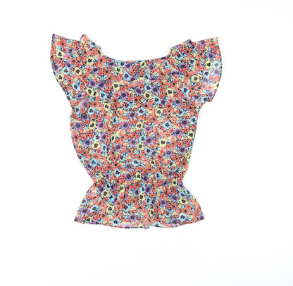 Womens UK Size 4 H&M Multicoloured Basic Blouse