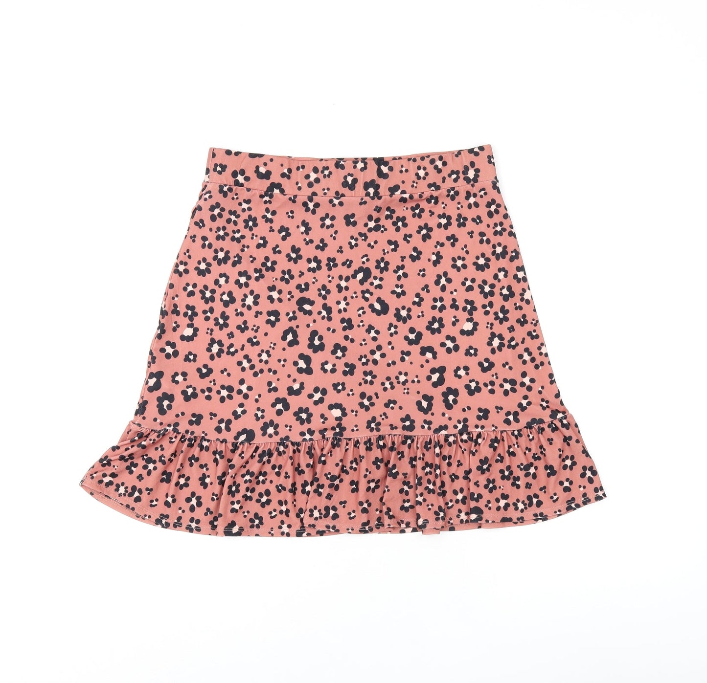 Oasis Womens Pink Floral Polyester Mini Skirt Size M