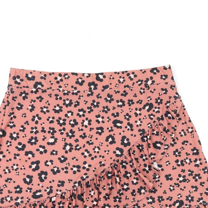 Oasis Womens Pink Floral Polyester Mini Skirt Size M