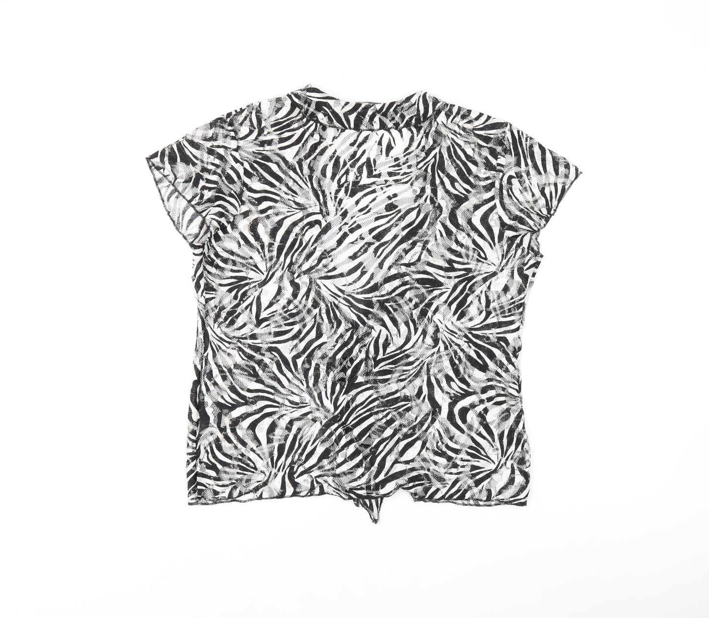 Womens UK Size 16 Per Una Black Basic T-Shirt