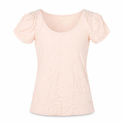 Twenty One Womens Pink Polyester Basic Tank Size S Scoop Neck
