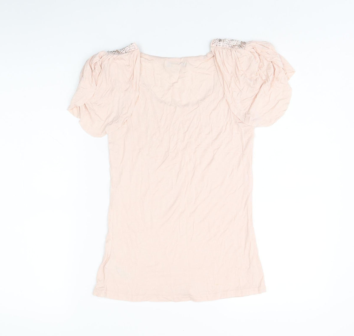 Twenty One Womens Pink Polyester Basic Tank Size S Scoop Neck
