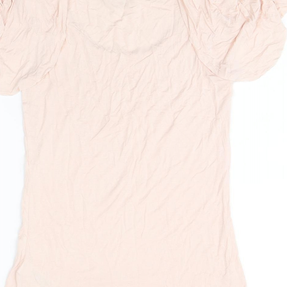 Twenty One Womens Pink Polyester Basic Tank Size S Scoop Neck