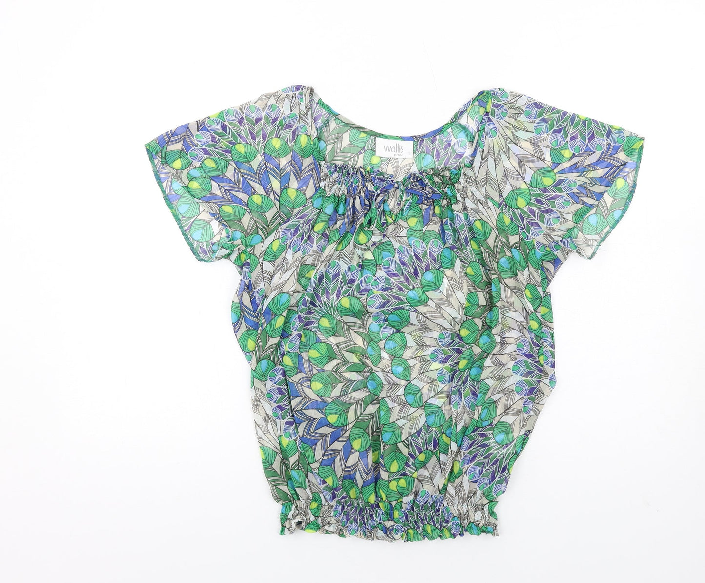 Womens UK Size S Wallis Multicoloured Basic Blouse