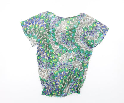 Womens UK Size S Wallis Multicoloured Basic Blouse
