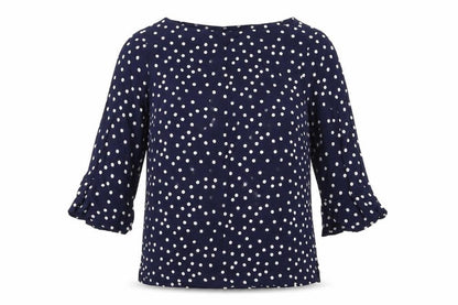 Womens UK Size 10 Mauvette Blue Basic T-Shirt