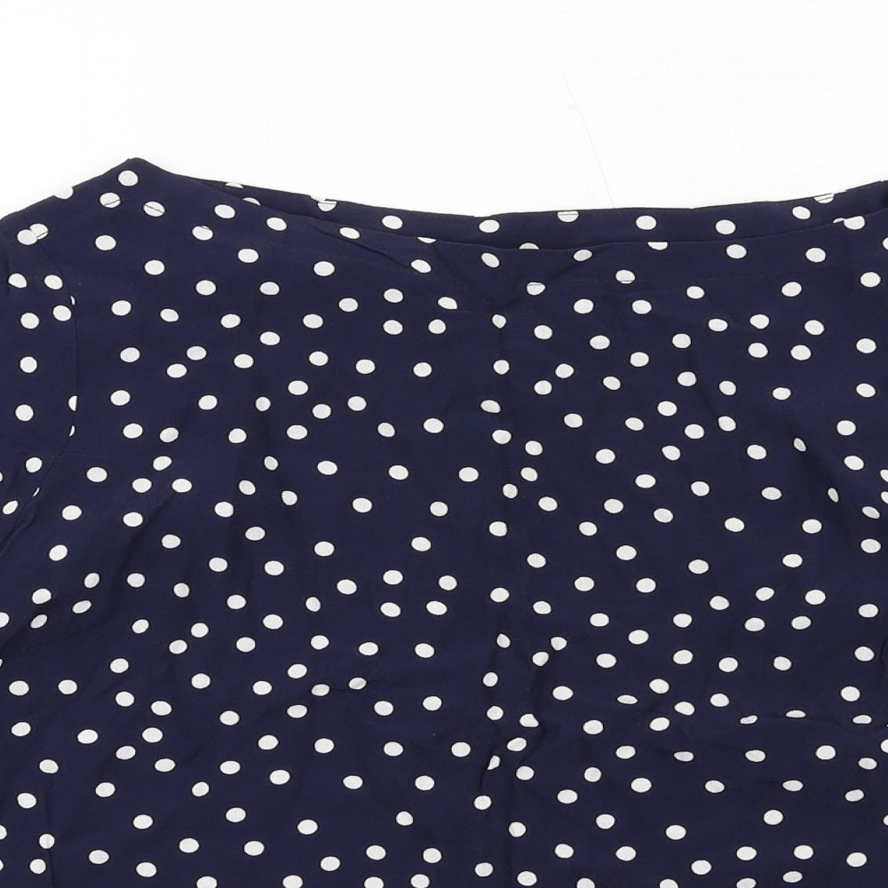Womens UK Size 10 Mauvette Blue Basic T-Shirt