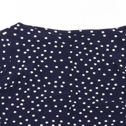 Womens UK Size 10 Mauvette Blue Basic T-Shirt