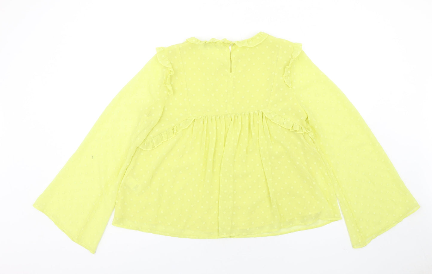 Womens UK Size 10 Marks and Spencer Yellow Basic Blouse