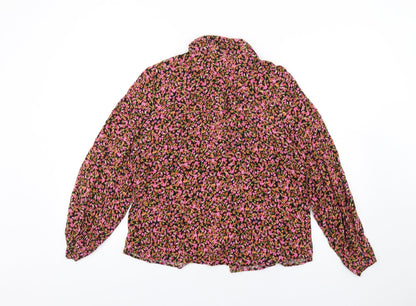 Womens UK Size M H&M Multicoloured Basic Button-Up