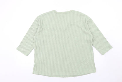 Womens UK Size M New Look Green Pullover Jumper