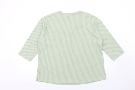 Womens UK Size M New Look Green Pullover Jumper