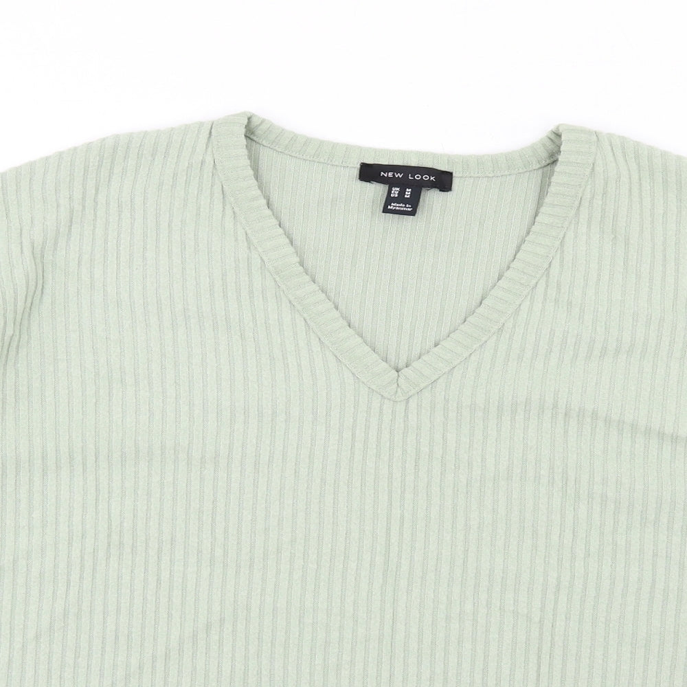 Womens UK Size M New Look Green Pullover Jumper
