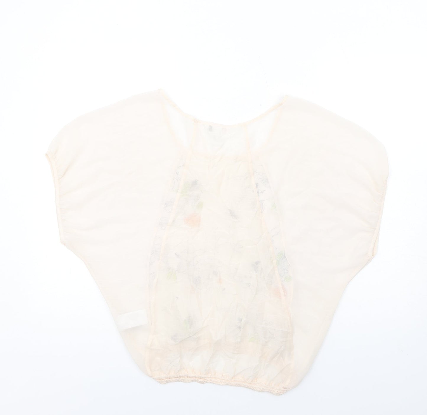 Womens UK Size 8 H&M Ivory Basic Blouse