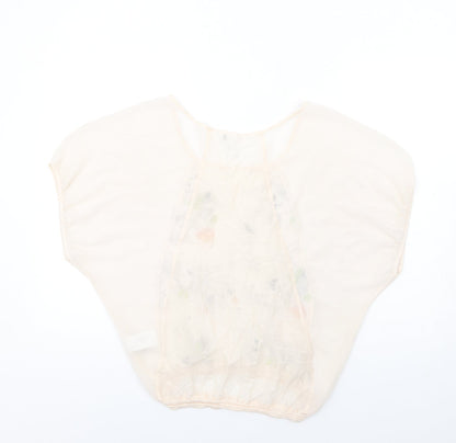 Womens UK Size 8 H&M Ivory Basic Blouse