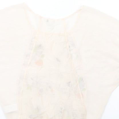Womens UK Size 8 H&M Ivory Basic Blouse