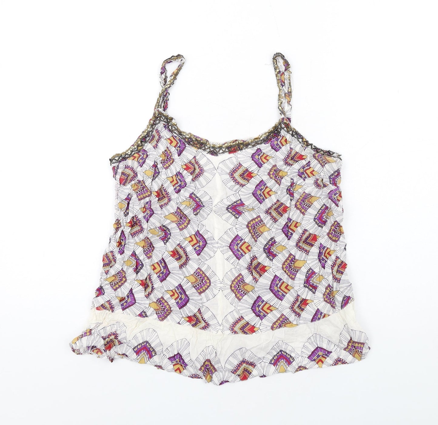 Womens UK Size 14 Per Una Multicoloured Camisole Tank