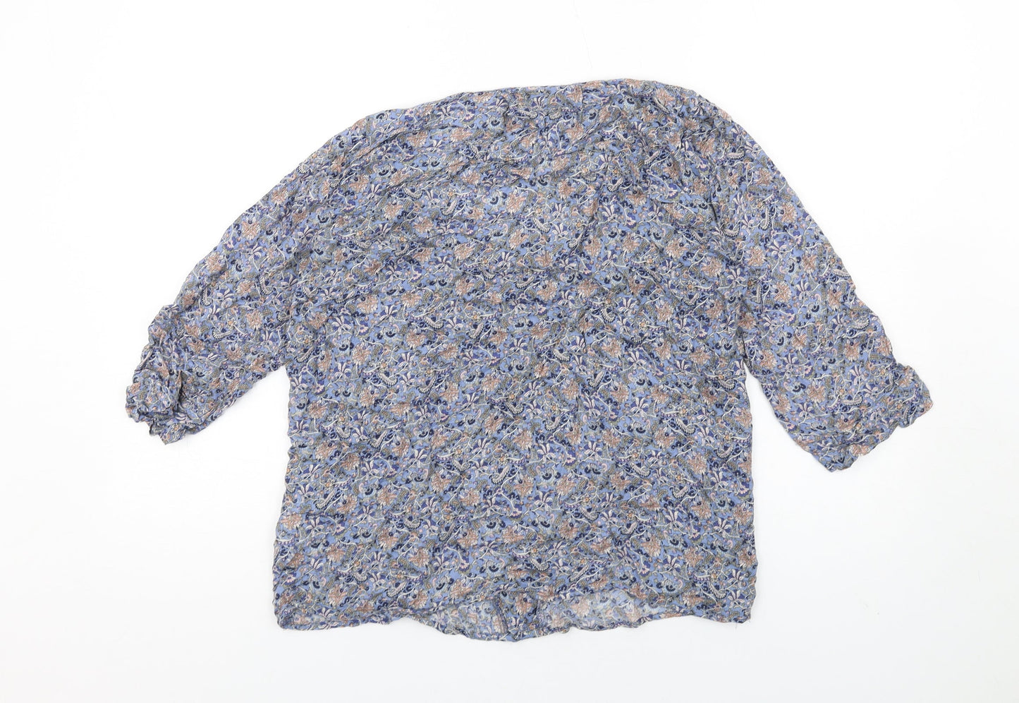 Womens UK Size S EDC Blue Basic T-Shirt
