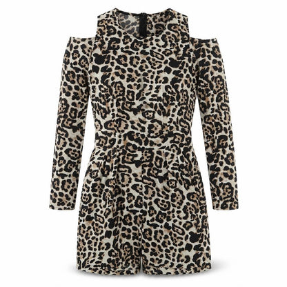 Womens UK Size 6 Boohoo One-Piece Brown Playsuit