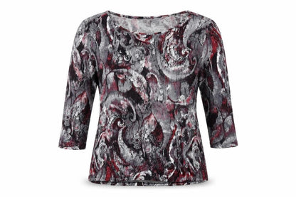 Womens UK Size 14 Annabelle Multicoloured Basic T-Shirt
