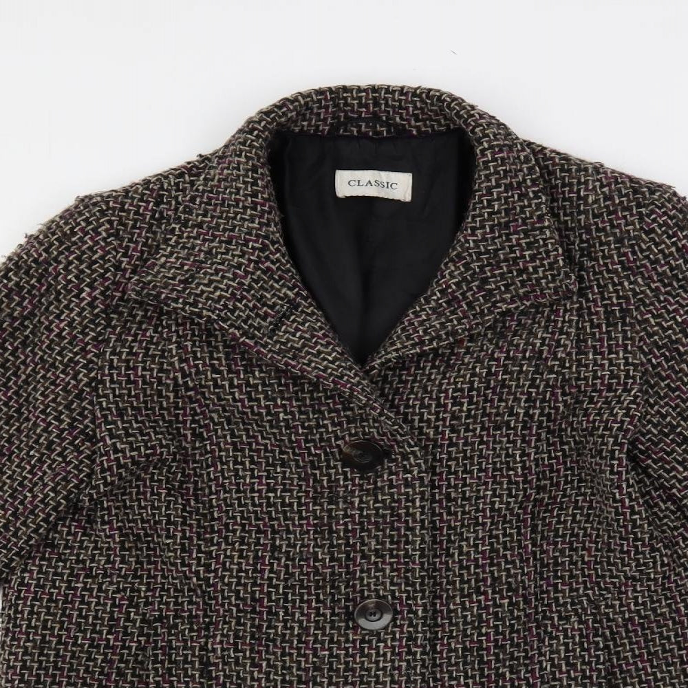 Womens UK Size 10 Marks and Spencer Multicoloured Overcoat