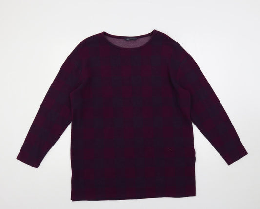 Womens UK Size 16 Marks and Spencer Purple Basic Blouse