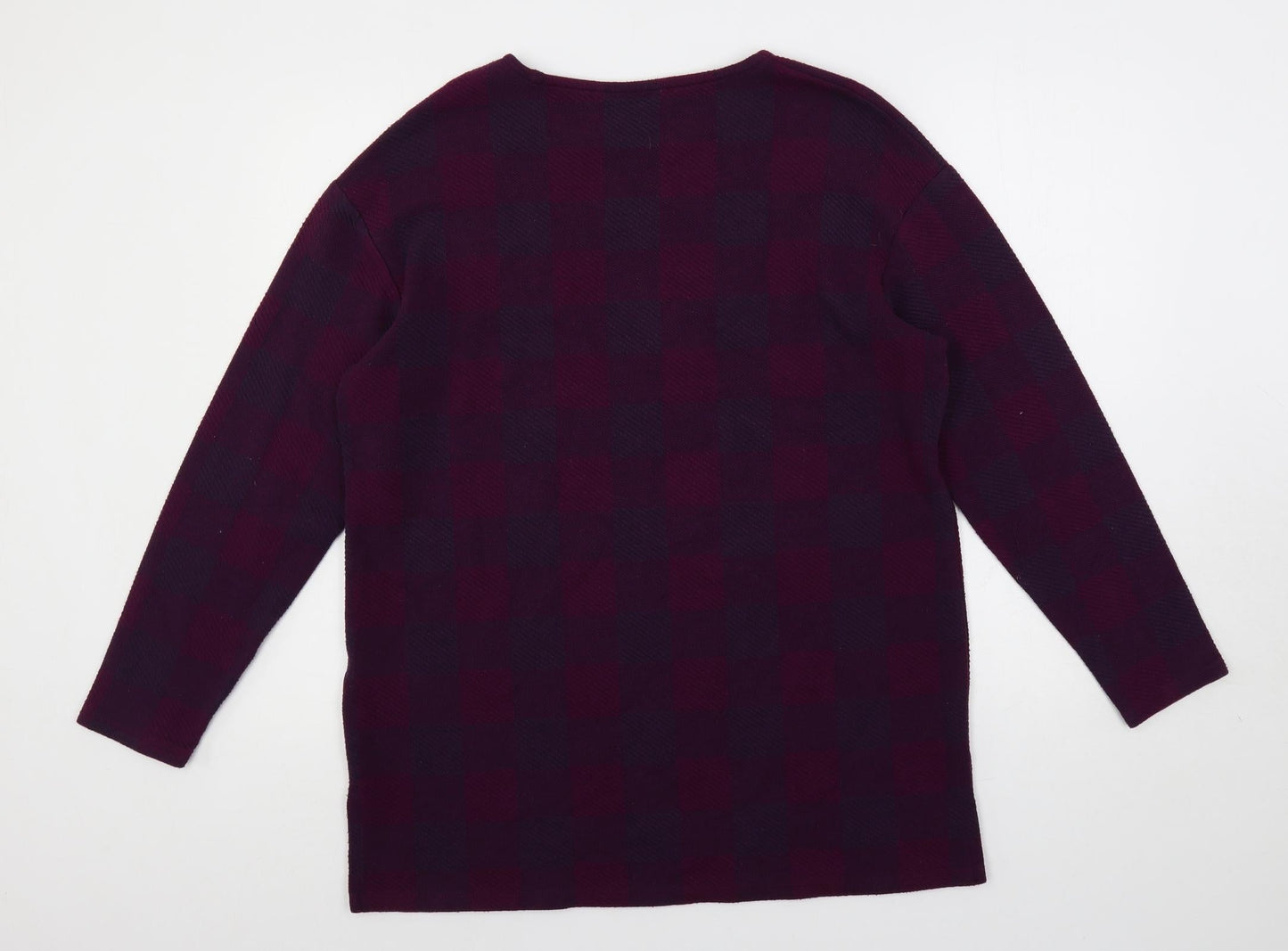 Womens UK Size 16 Marks and Spencer Purple Basic Blouse