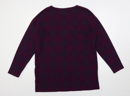 Womens UK Size 16 Marks and Spencer Purple Basic Blouse