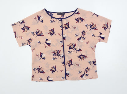 Womens UK Size 10 Marks and Spencer Pink Basic Blouse