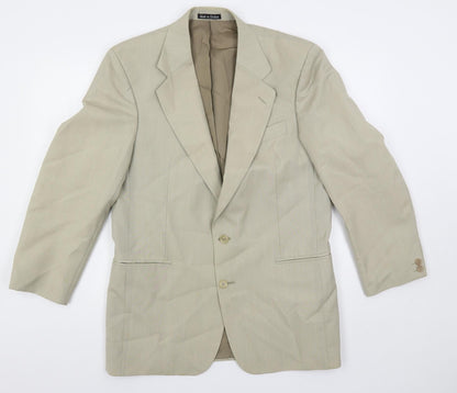 Mens UK Size 40 Brook Taverner Regular Beige Suit Jacket