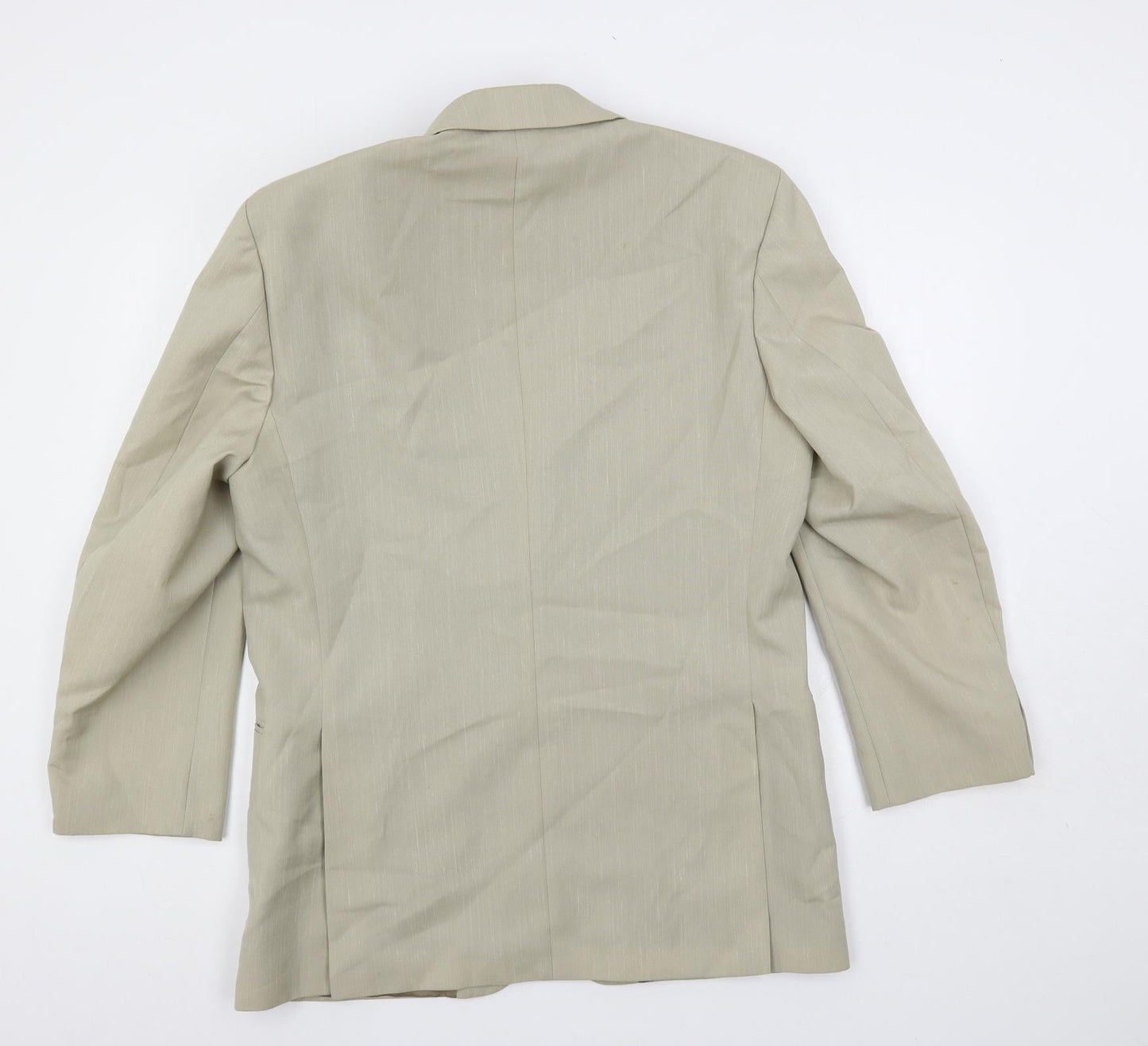 Mens UK Size 40 Brook Taverner Regular Beige Suit Jacket