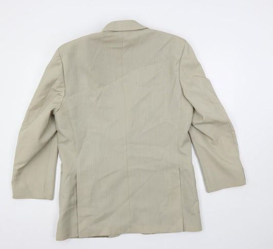 Mens UK Size 40 Brook Taverner Regular Beige Suit Jacket