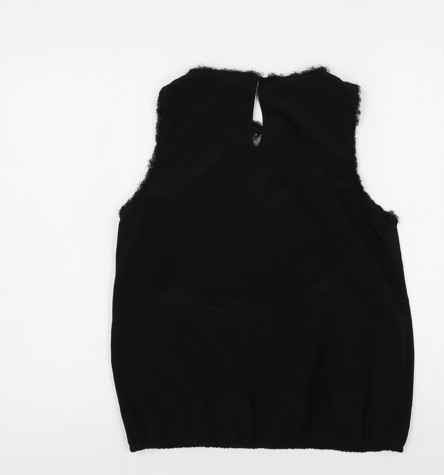 Womens UK Size 12 River Island Black Basic Blouse