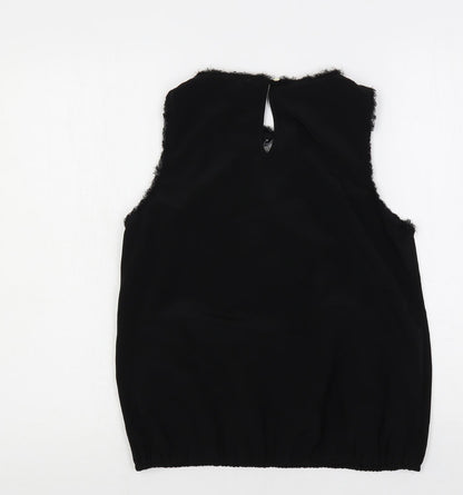 Womens UK Size 12 River Island Black Basic Blouse