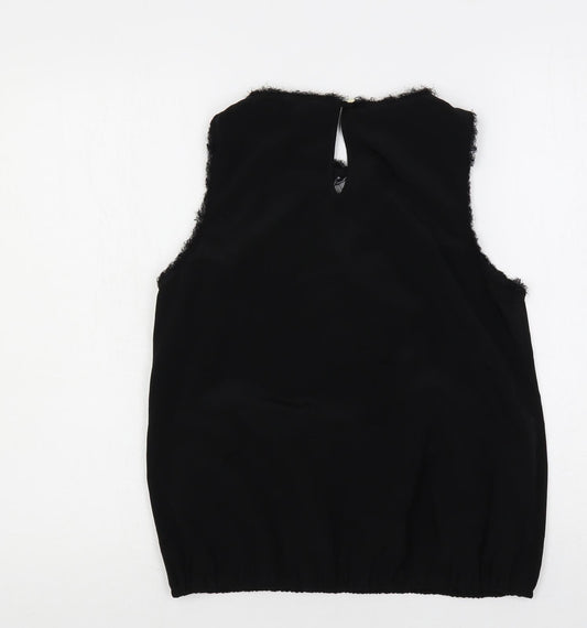 Womens UK Size 12 River Island Black Basic Blouse