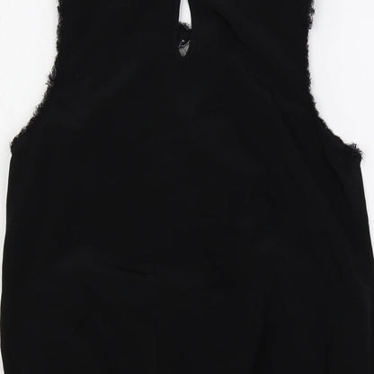 Womens UK Size 12 River Island Black Basic Blouse