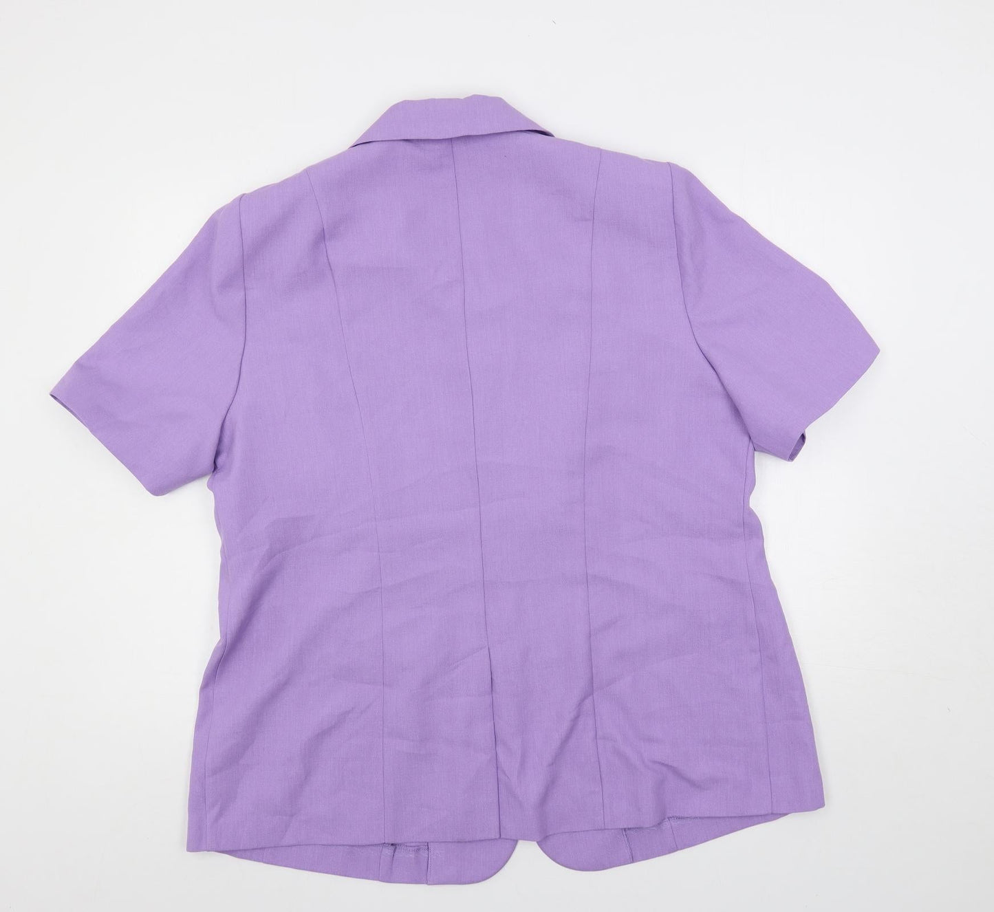 essence Womens Purple Jacket Blazer Size 20 Button