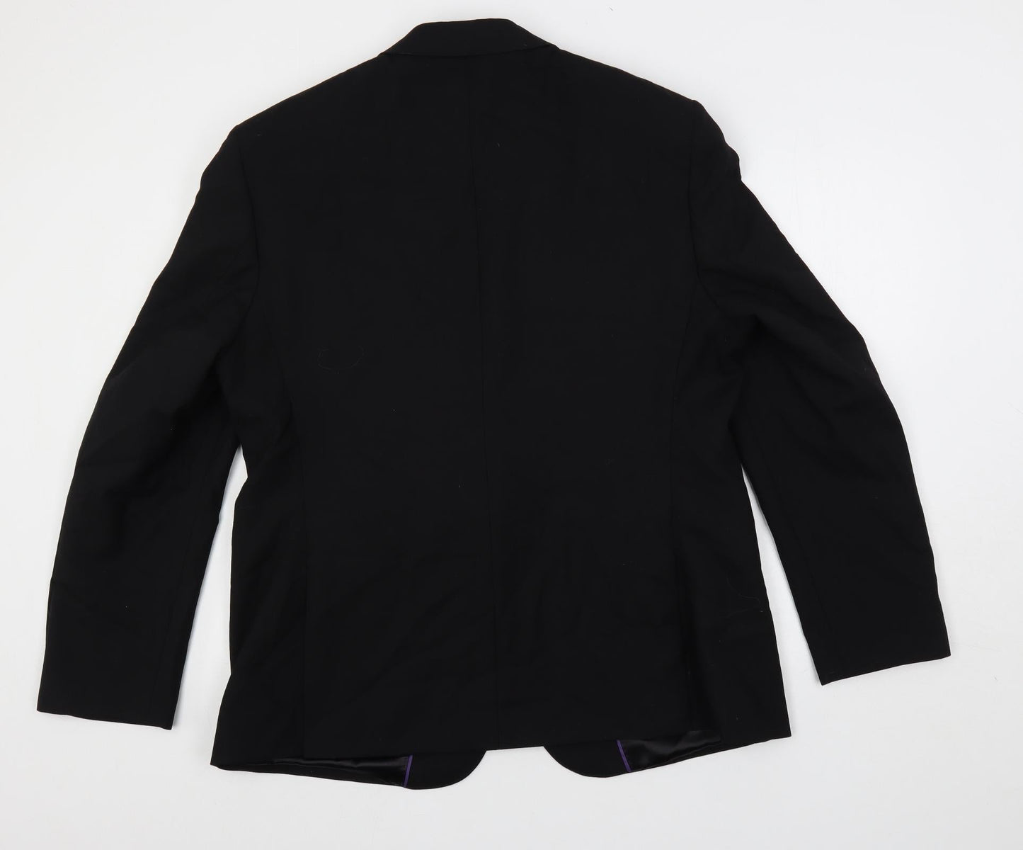 Autograph Mens Black Wool Jacket Suit Jacket Size 44 Regular