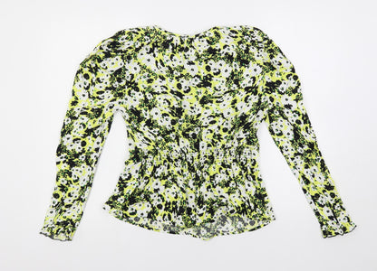 Womens UK Size 8 Marks and Spencer Multicoloured Basic Blouse