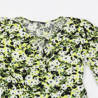 Womens UK Size 8 Marks and Spencer Multicoloured Basic Blouse