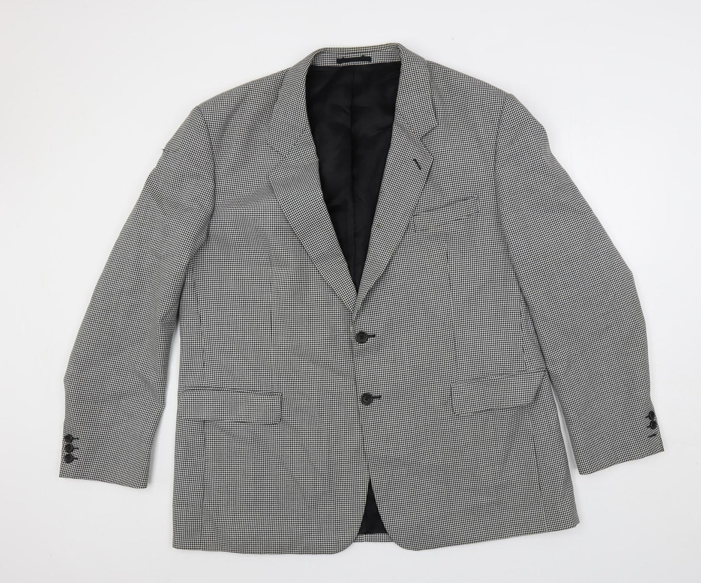 Mens UK Size 48 Varteks Regular Black Suit Jacket