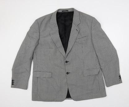 Mens UK Size 48 Varteks Regular Black Suit Jacket