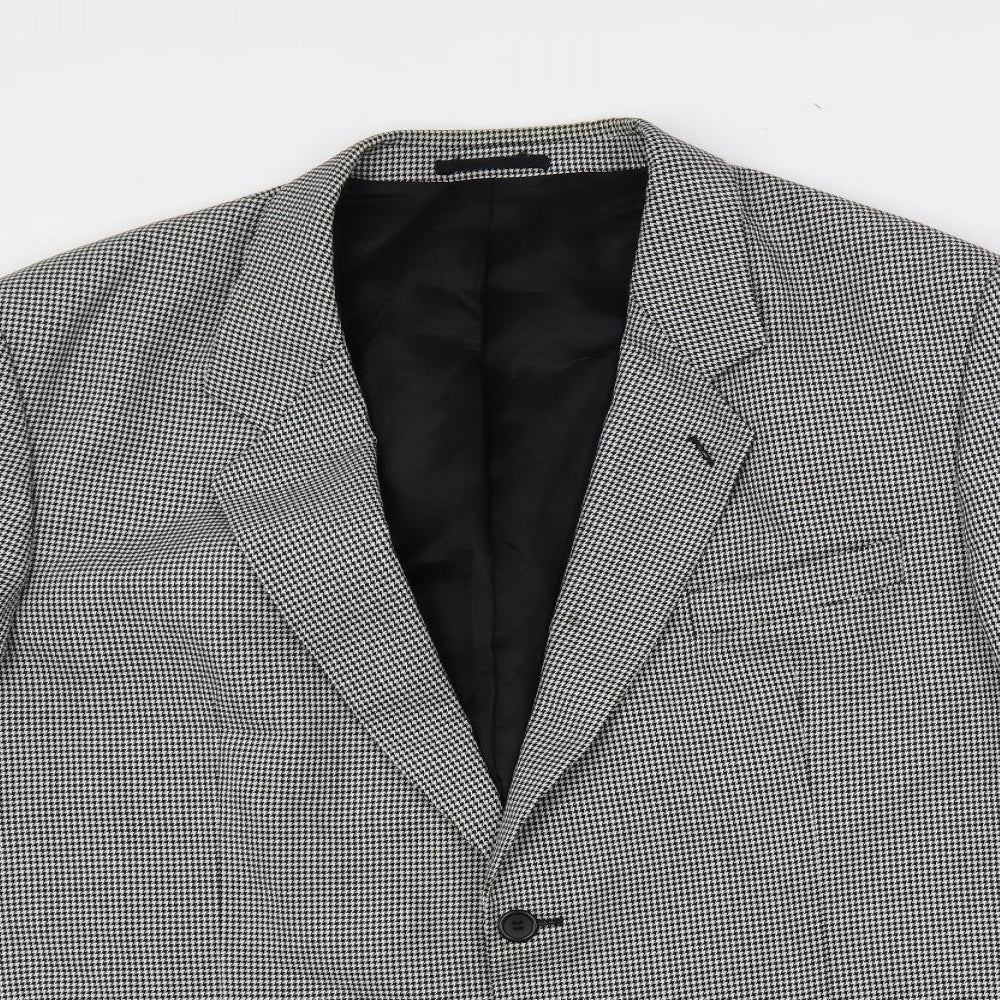 Mens UK Size 48 Varteks Regular Black Suit Jacket