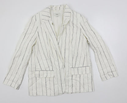Womens UK Size 12 Marks and Spencer White Jacket